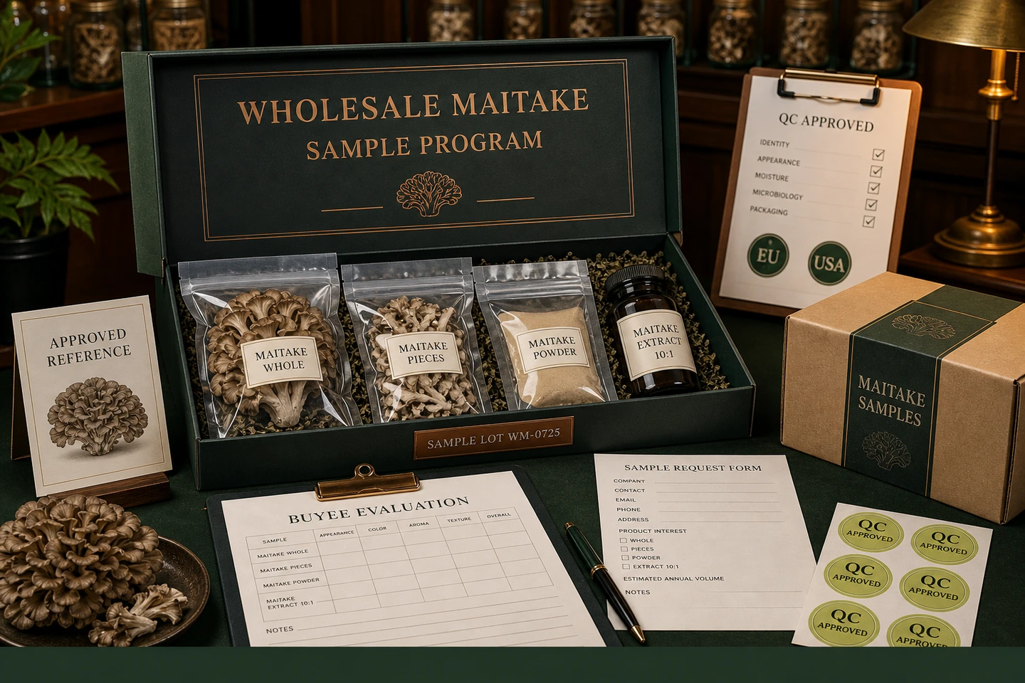 Sample Programs for Maitake Wholesale Buyers - professional Maitake wholesale visual